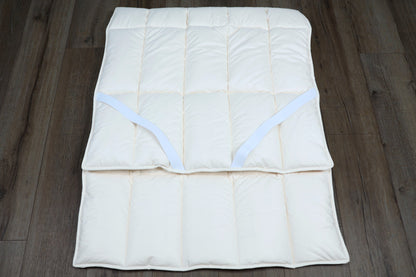 Unterbett kbA Baumwolle mit Spanngummis - KLEINER Naturbettwaren