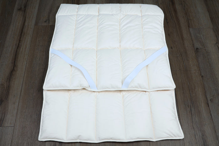 Unterbett kbA Baumwolle mit Spanngummis - KLEINER Naturbettwaren