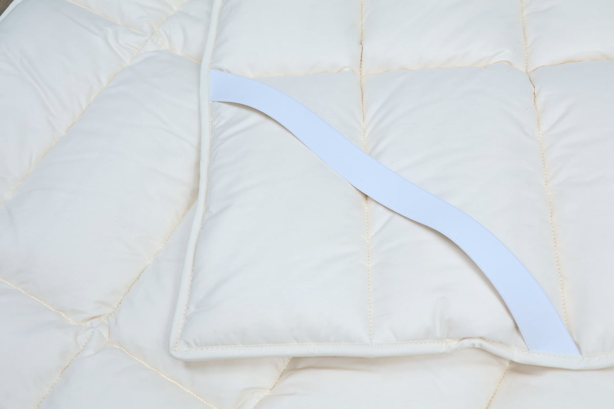 Unterbett kbA Baumwolle mit Spanngummis - KLEINER Naturbettwaren